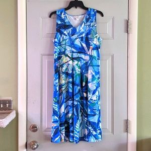 Christopher & Banks Geometric Print Dress